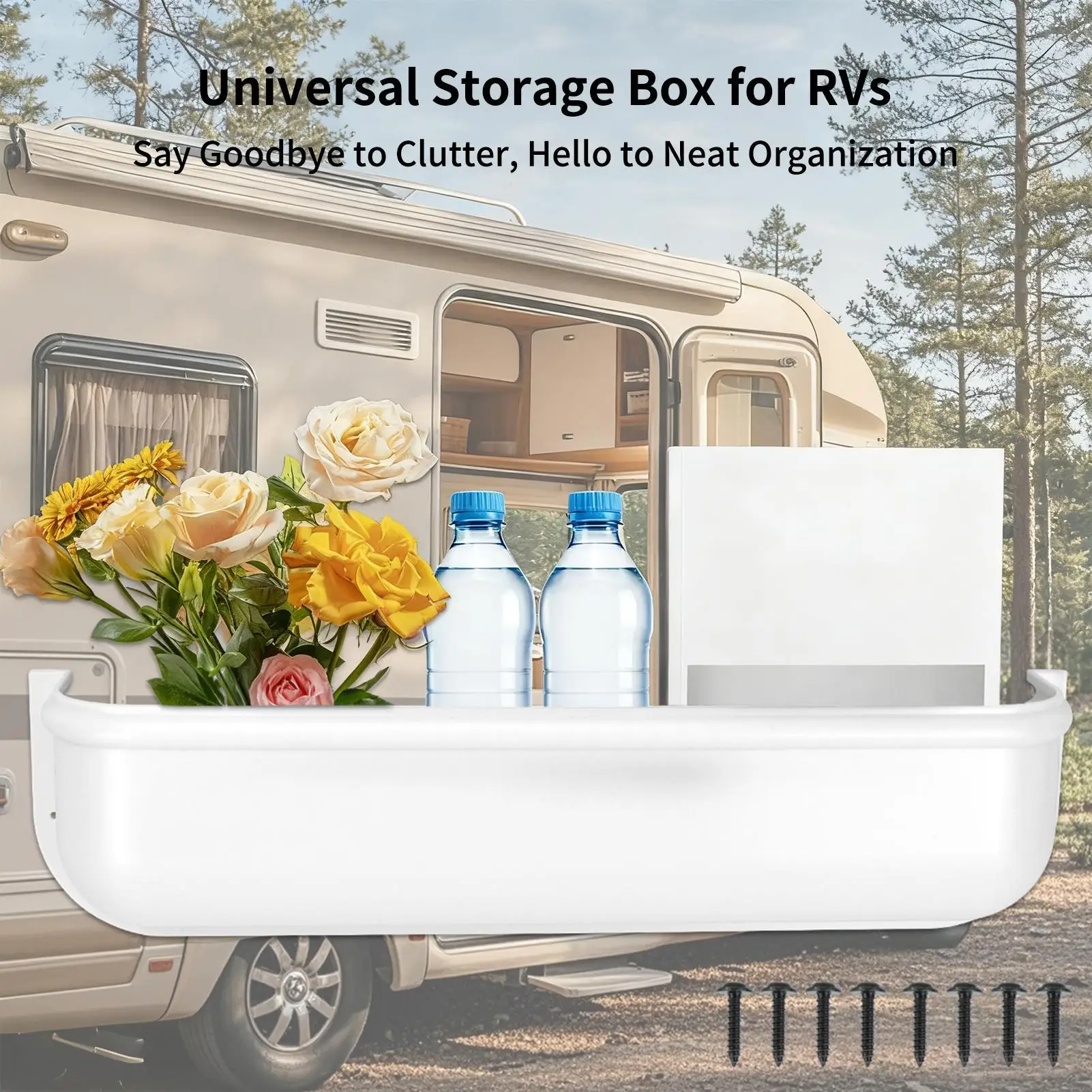 RV door storage box car interior accessories highquality ABS door organizer Multifunctional Automotive Interior Organization Bin