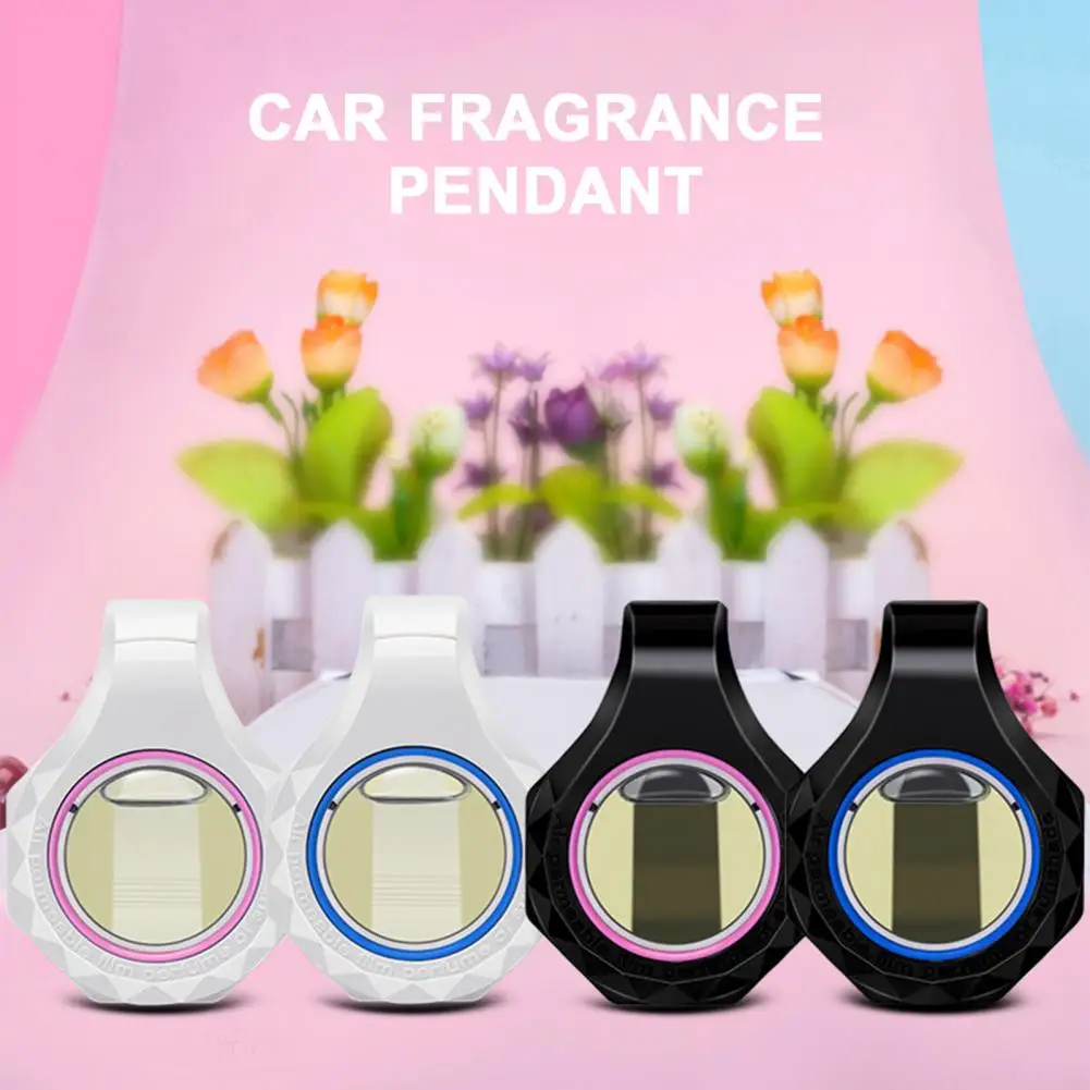 1 Set 7ml Car Air Freshener Natural Aromatherapy Pendant Odor Eliminator Sun Visor Type Long Lasting Air Freshener for Car