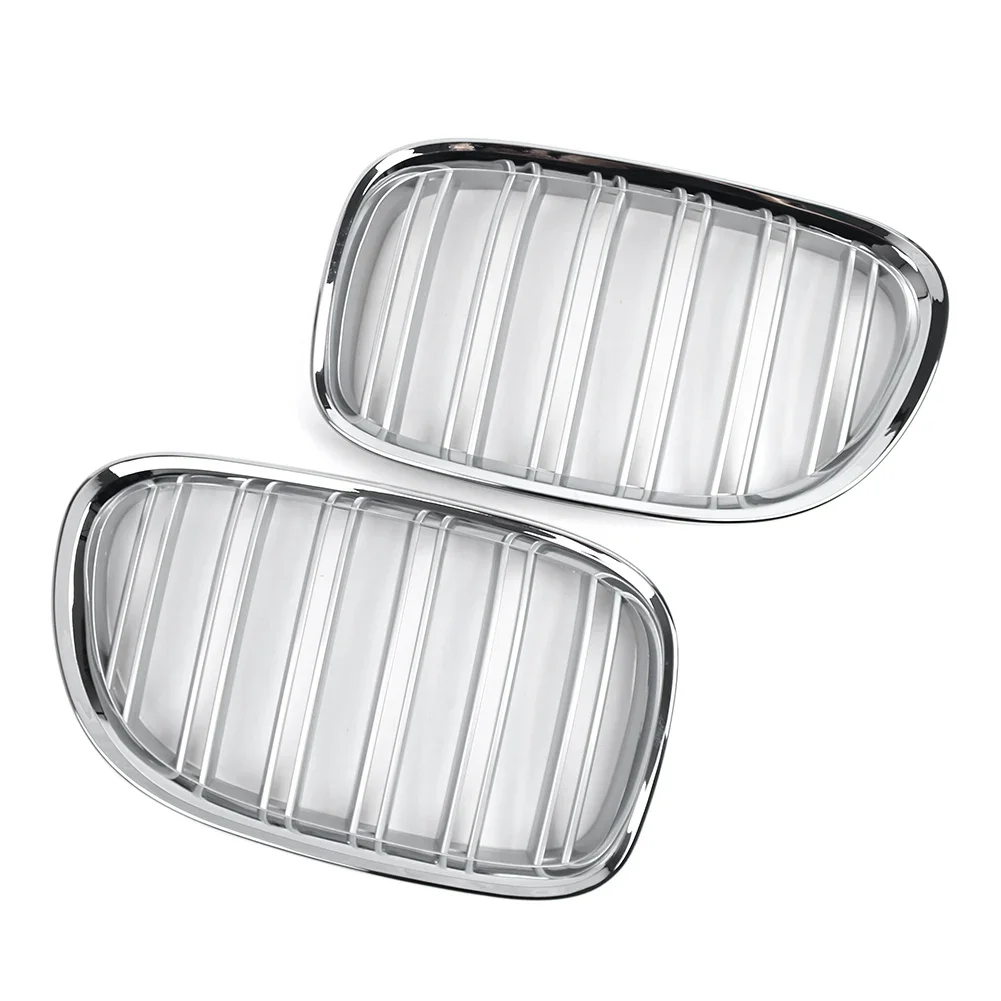 Chrome Car Front Kidney Grill Dual Slats Accessoires for BMW 7 Series F01 F02 730LI 740LI 750LI 760LI 745LI 2009-2015