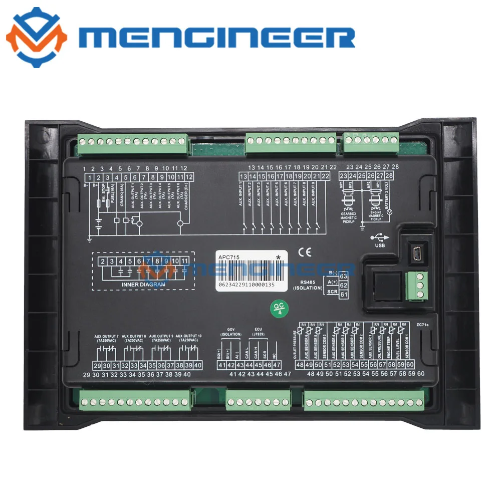 SmartGen APC715 Pump Unit Controller Designed For Pump Systems Which Controlled By Engine