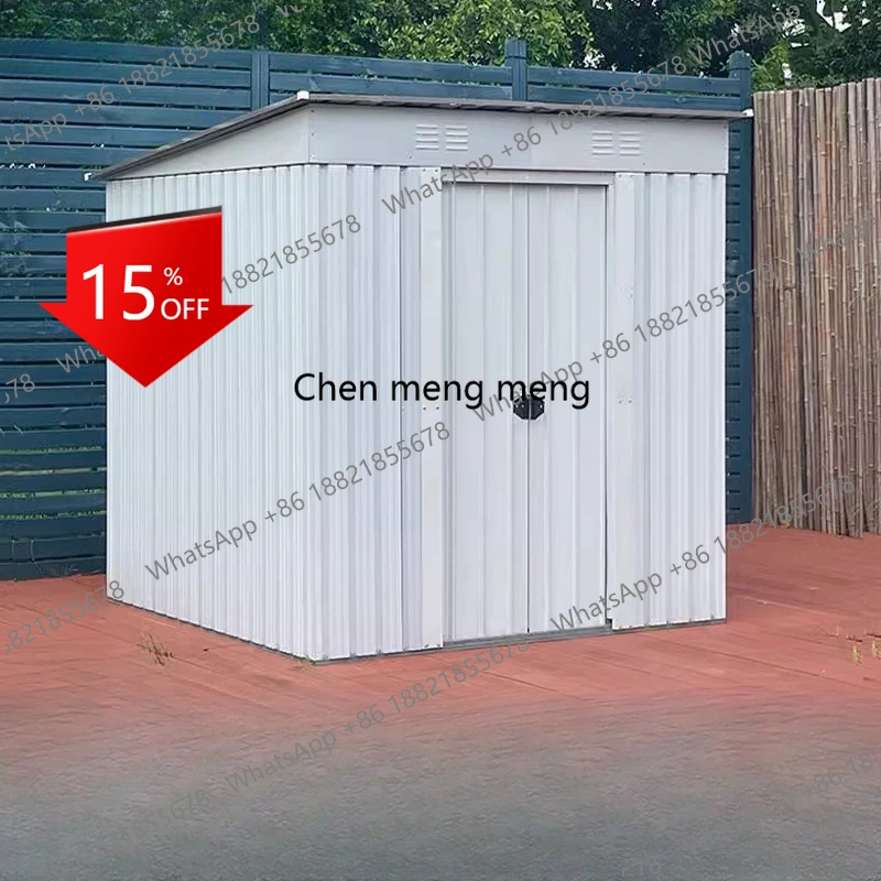 

P178 6 X 6 FT Large Outdoor Storage Shed, Metal Utility Tool Sheds with Floor Frame, Steel Garden Shed for Backyard Garden Patio