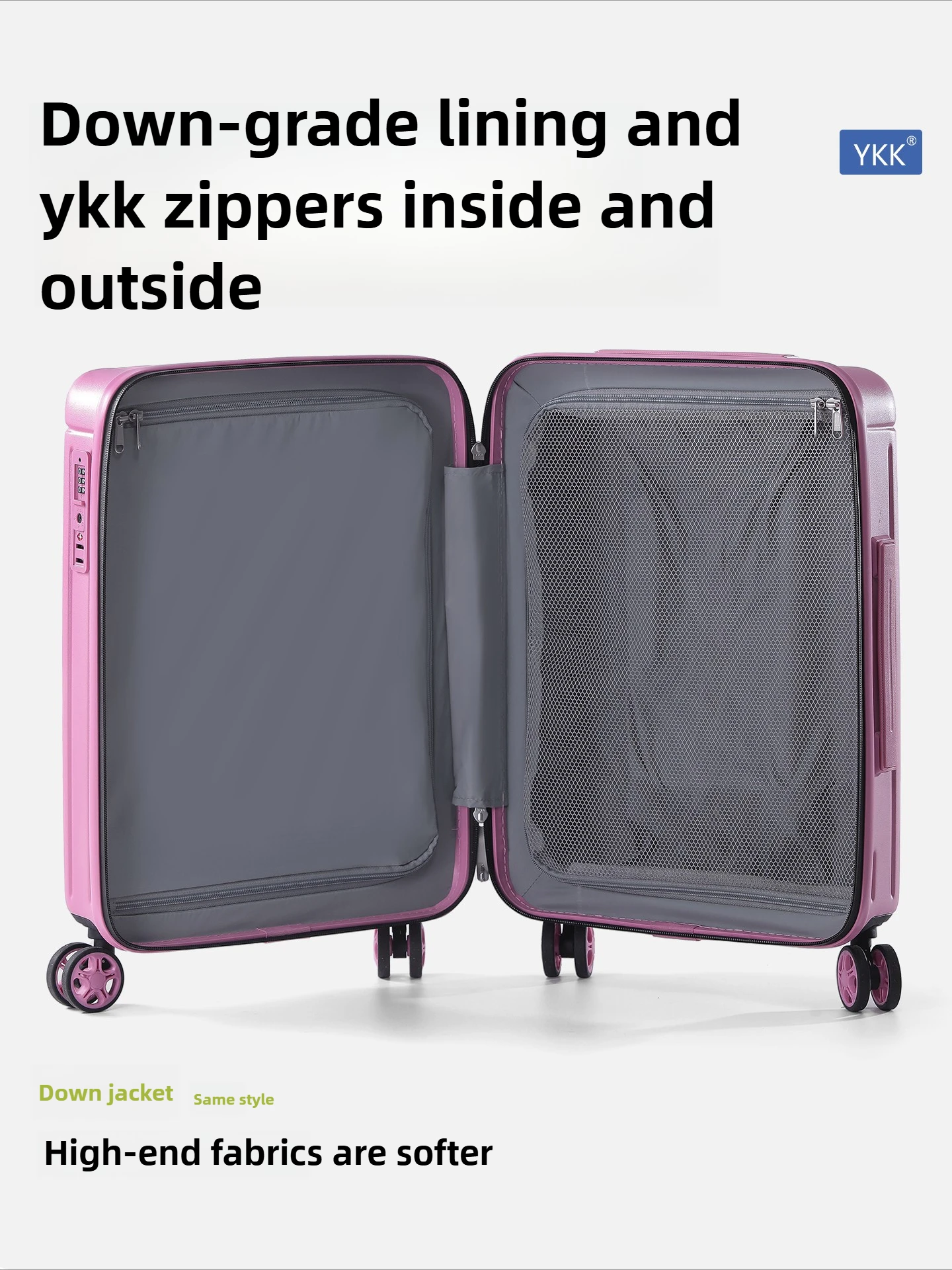 라이트고 2026 여성용 초경량 20인치 캐리어 PC 소재 고급 여행용 수하물 기내 반입용 케이스