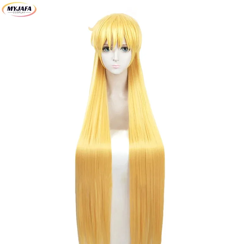 كاندي 2025 أنيمي بحار فينوس شعر مستعار تأثيري ميناكو أينو طويل الذهب مستقيم مقاومة للحرارة الشعر الاصطناعية هالوين شعر مستعار للحفلات + واي فاي