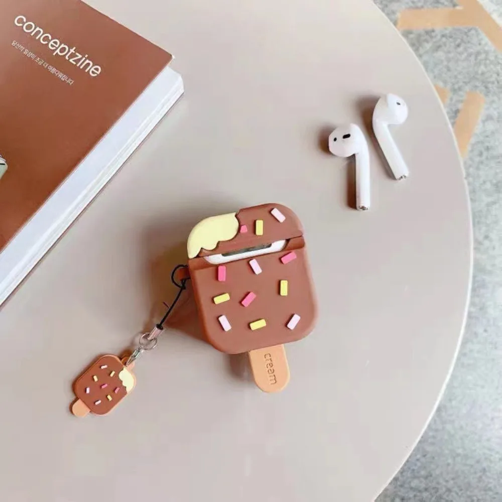 Etui na słuchawki 3D Ice Cream do Apple AirPods 1 2 3 Pro Pokrowiec na słuchawki AirPods Bezprzewodowe etui z funkcją ładowania słuchawek Air Pods