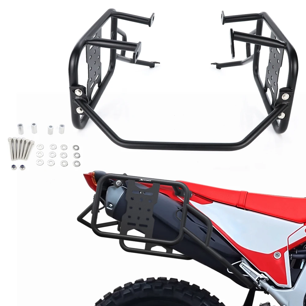 For Honda CRF300 Rally/L 2021 2022 2023 2024 2025 2026 Motorcycle Top Case Panniers Racks Saddle Bag Support Bars Mount Brackets