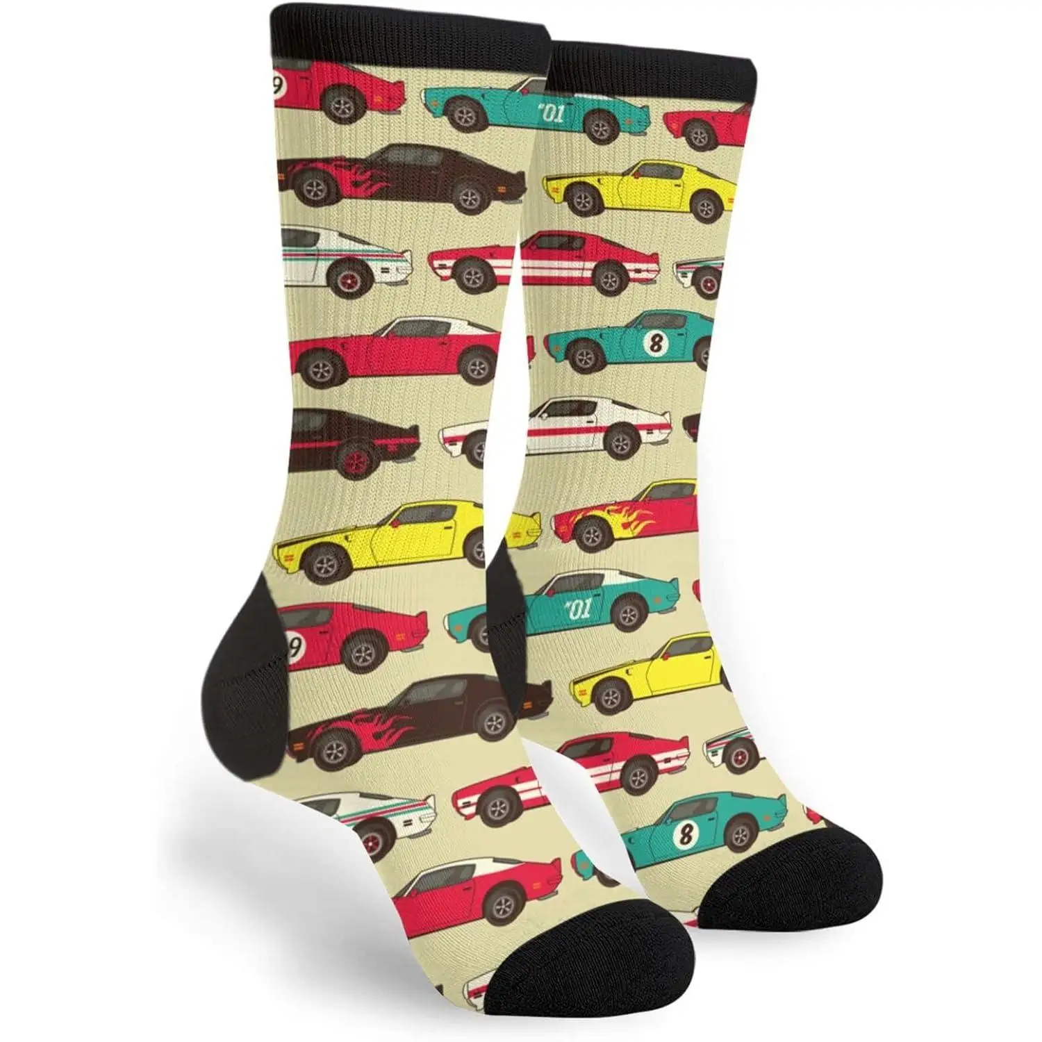 

Novelty Fun Crew Socks Fashion Comfortable Men'S And Women'S Socks Harajuku Retro Style Breathable Non-slip Sports Socks