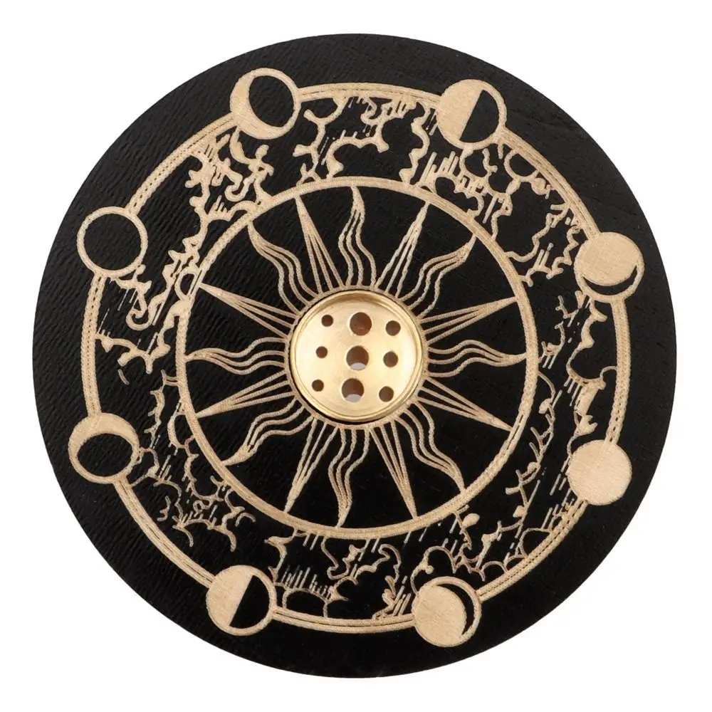 New Wood Incenses Holder 10cm with 9 Different Holes Incense Stick Holder Room Fragrance Accessories Aroma Stand Home Supplies