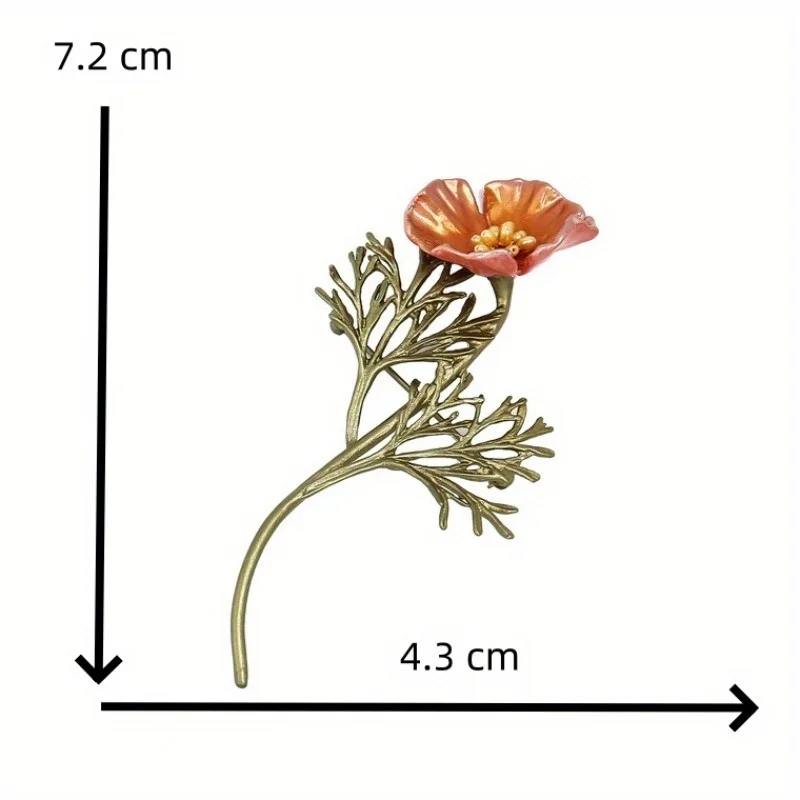 أنيقة النساء الرجال رائعة المينا زهرة بروش الراقية سيدة حفل زفاف كلاسيكي الأزهار دبوس شارات هدية #4