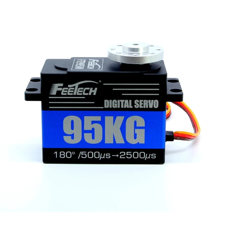 Feetech 8.4V 105kg.cm 스틸 기어 디지털 서보 모터 180도 FT995M RC 헬리콥터 비행기 RC 모델 DIY 로봇 부품 액세서리