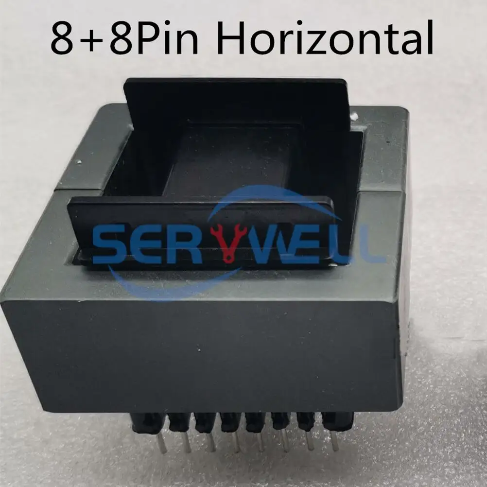 EE65B EE Type (6+6)12Pin (8+8)16Pin High Frequency Transformer Ferrite Magnetic Core PC40 Horizontal Vertical Coil Former Bobbin