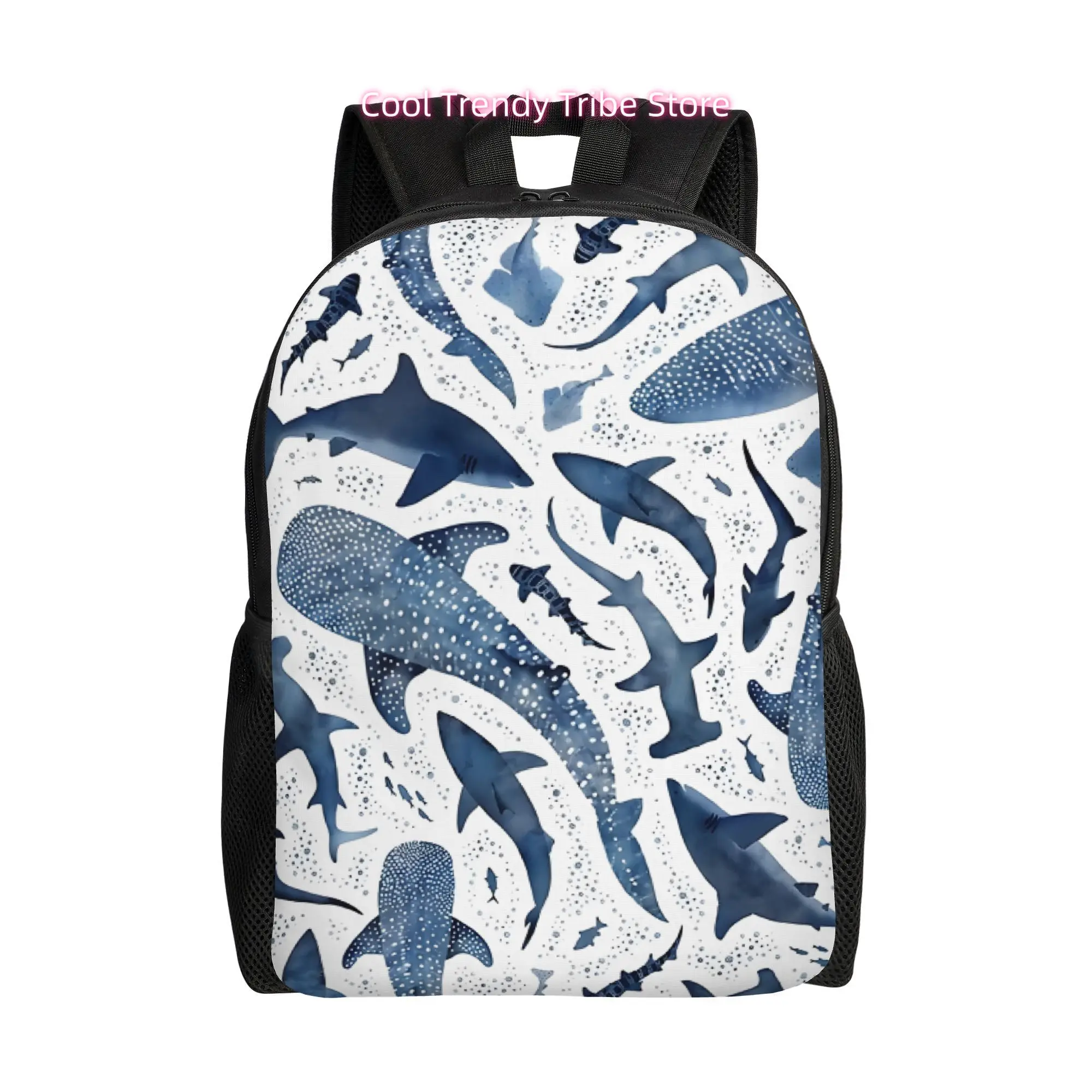 Shark Retro Easy Everyday Backpack with One Main Surface, Perfect for Laid-Back Routines, Apartment Life, Or Quick Errands