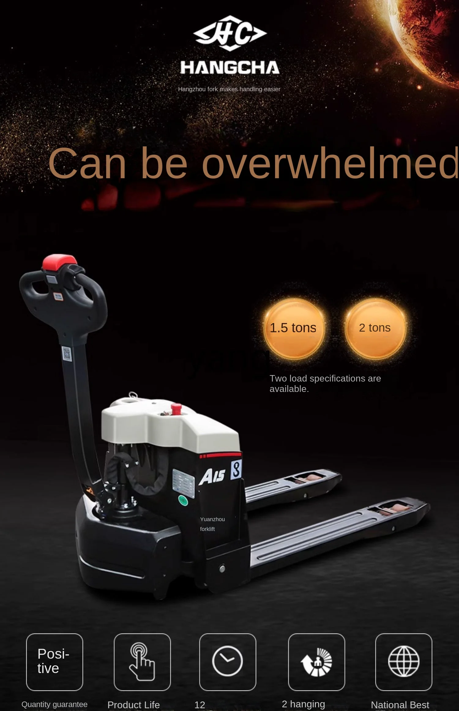CX Mini Second Generation Electric Forklift Truck Small Diamond Battery Tray Forklift 2