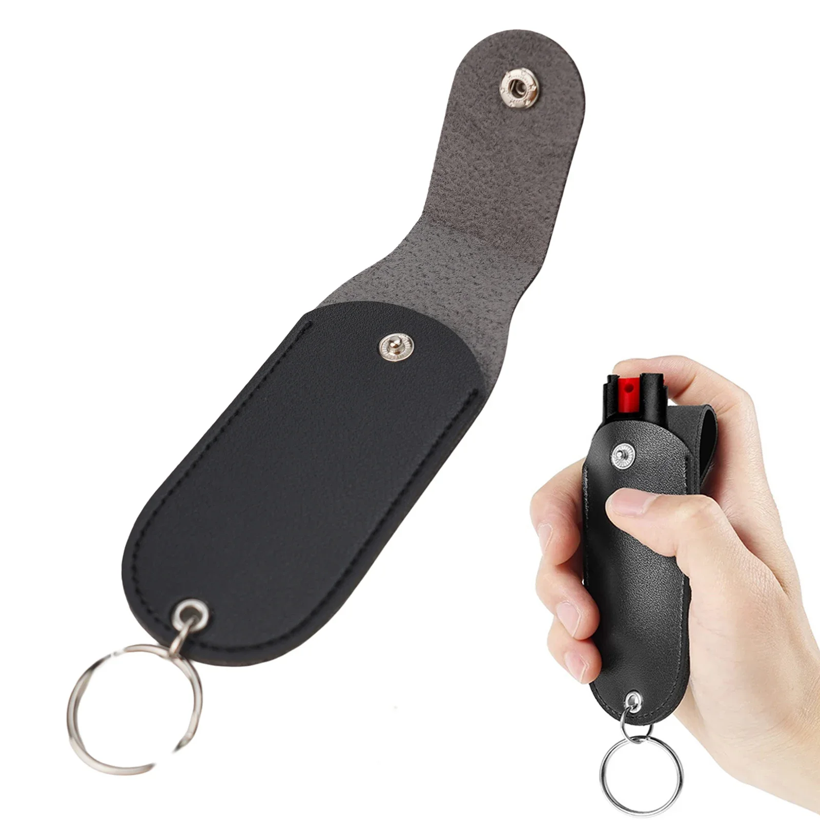 

Pepper Spray Pouch PU Leather Pepper Spray Holster Outdoor Pepper Spray Holder Outdoor Camping Accessories PU Leather