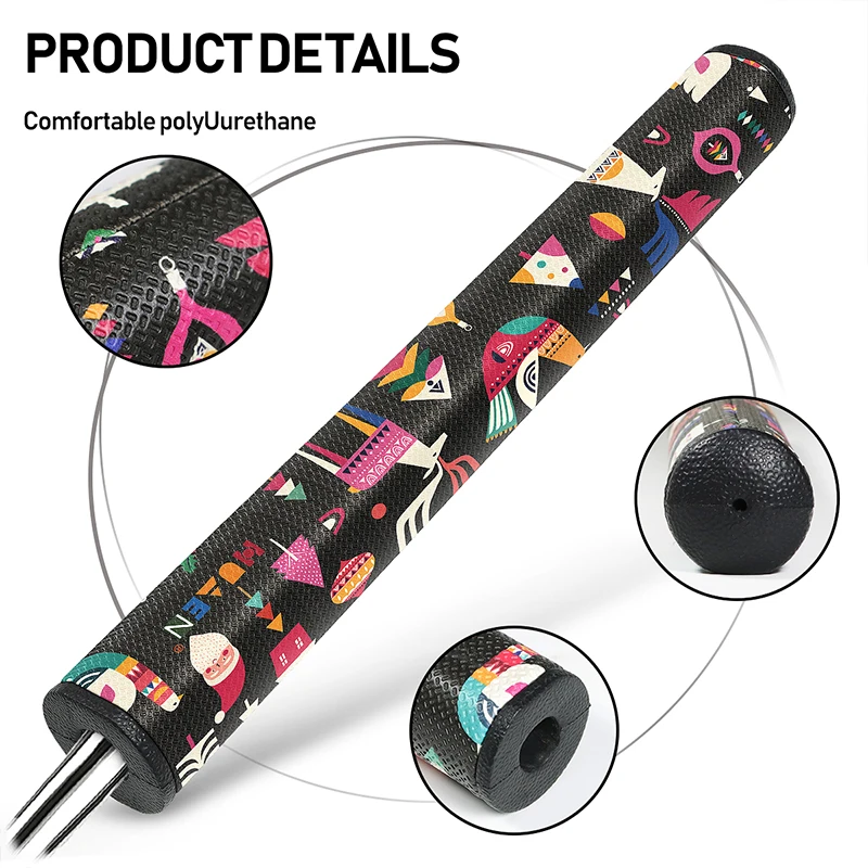 Soft PU Material Golf Putter Grip, Swing Capa Protetora, Pistola 2.0, 2 Tamanho, Presente de Natal, 1Pc