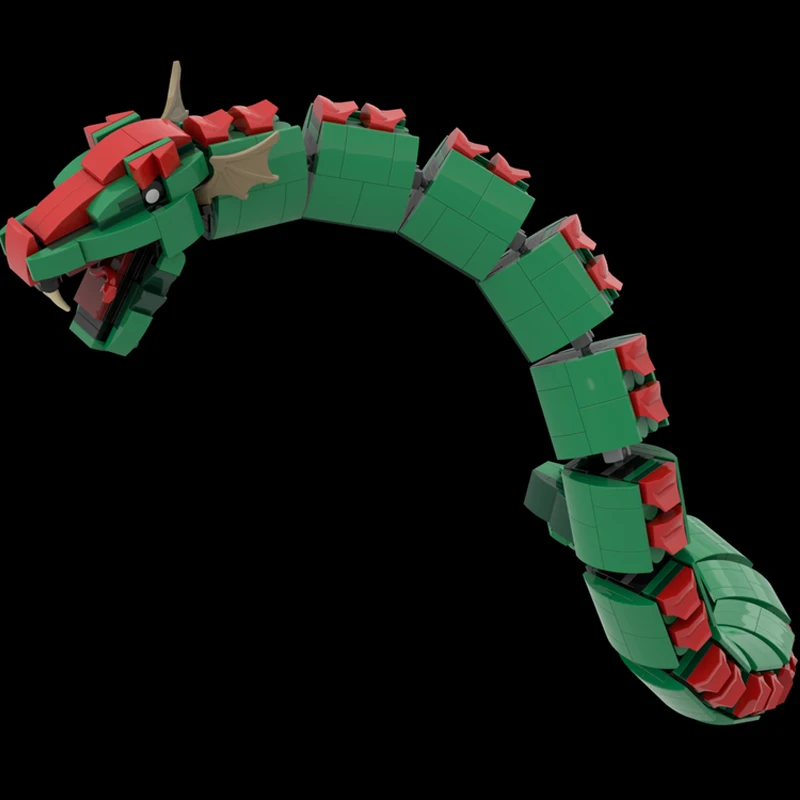 

525 шт. MOC Jör Herrandr, The Midgard Serpent, строительные блоки, рождественский подарок, дизайн, игрушки для мышления, детское тонкое моторное трани