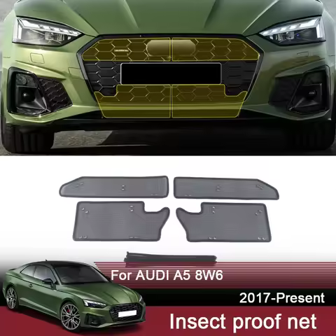 Car Insect Proof Net For AUDI A5 8W6 2017-2025 Water Tank Cover Racing Grid Protective Net Condenser Internal Accessory