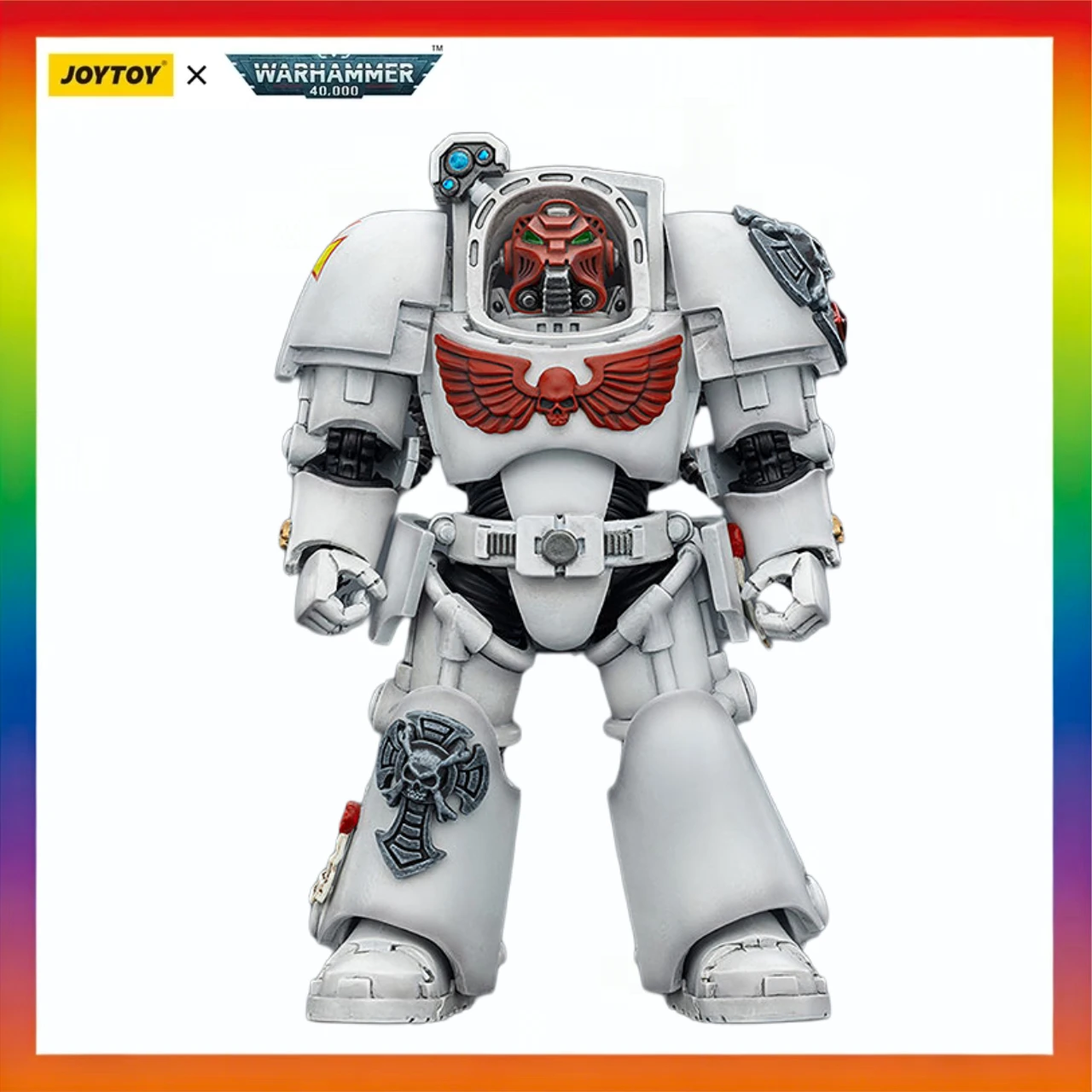 

Original JOYTOY White ScarsTerminator 1 with Power Sword and Storm Bolter Scale 1/18 Action Figure Model Toys Gifts