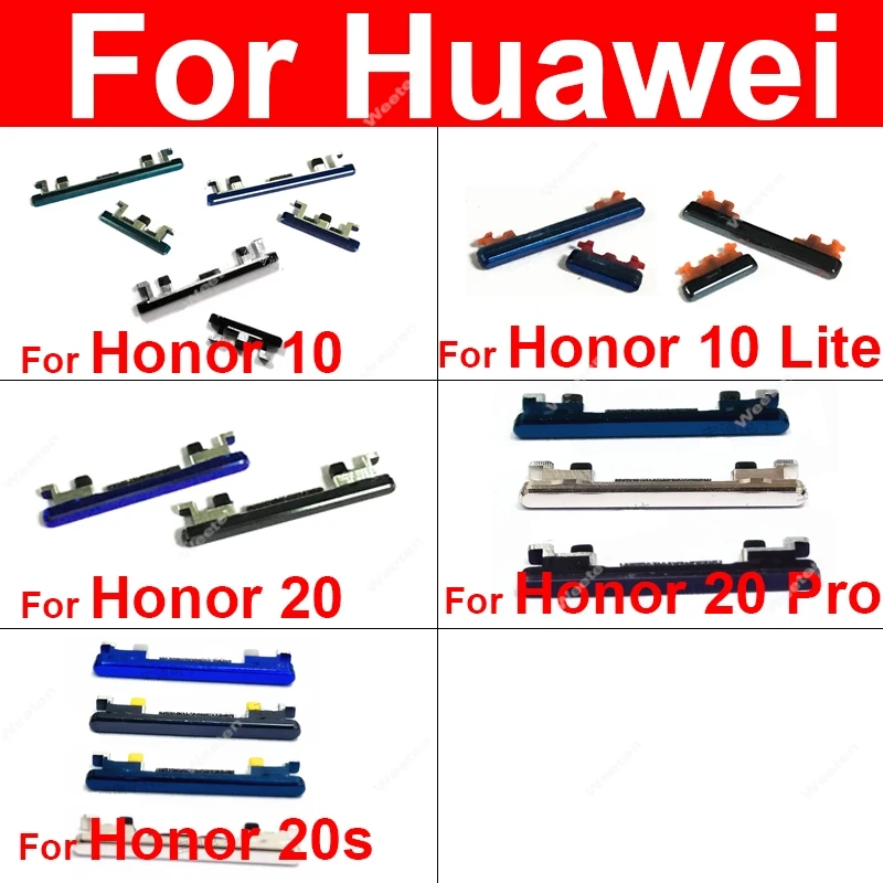 

Volume Power Side Buttons For Huawei Honor 10 Lite 20 20Pro 20S Power On Off Volume Side Keys For Honor 10lite 20pro 20s Repair