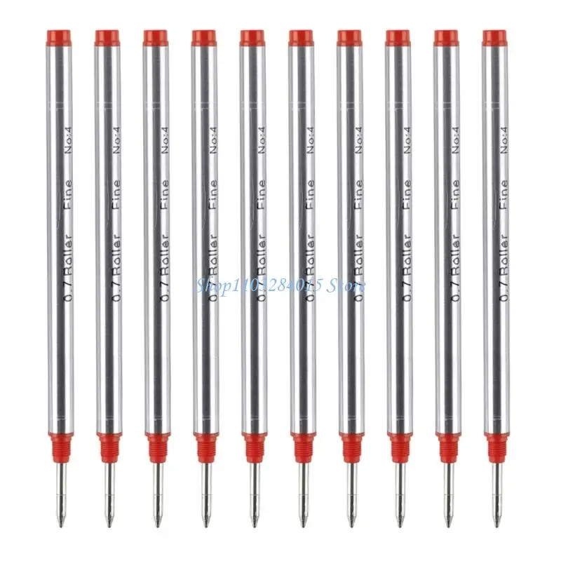 R6FF 10Pcs Ballpoint Pen Refill Cartridges Pen Refills Smooth Writing 0.5mm OR 0.7mm