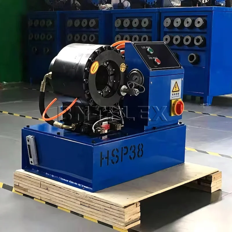 2021 Newest design !!! hydraulic hose crimper HSP-38 shrink tube steel pipe reducing machine