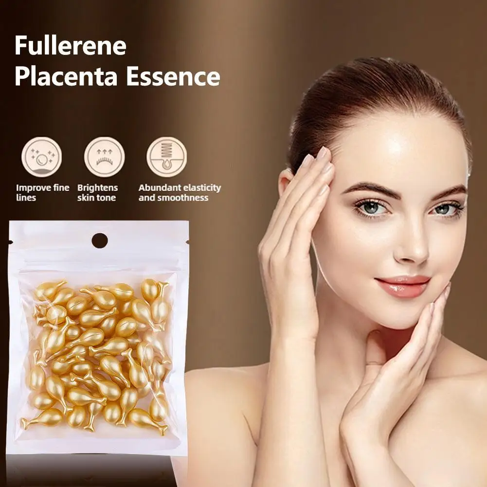 

20/60pcs Anti-wrinkle Sheep Placenta Essence Capsule Anti Aging Fullerene Essence Moisturizer Care Face Brightening Rejuven W8A2