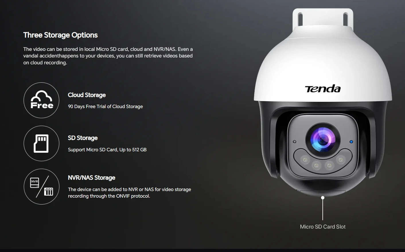 Tenda WiFi6 5MP Full-Duplex Bidirectional Voice Detection Outdoor Full-Color Wireless Ball Machine Sound Light Network Camera