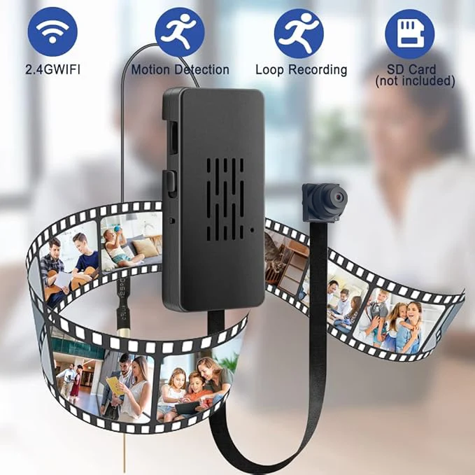 كاميرا Tuya HD Mini DIY بزاوية واسعة تدعم الرؤية عن بعد، وكشف الحركة، وكاميرا أمان لاسلكية تدعم إنذار تلقائي