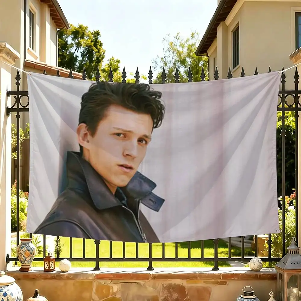 Tom Holland Peter Parker  Flag Suitable For Party Club Outdoor Interior Wall Decoration Banner Fans Gift