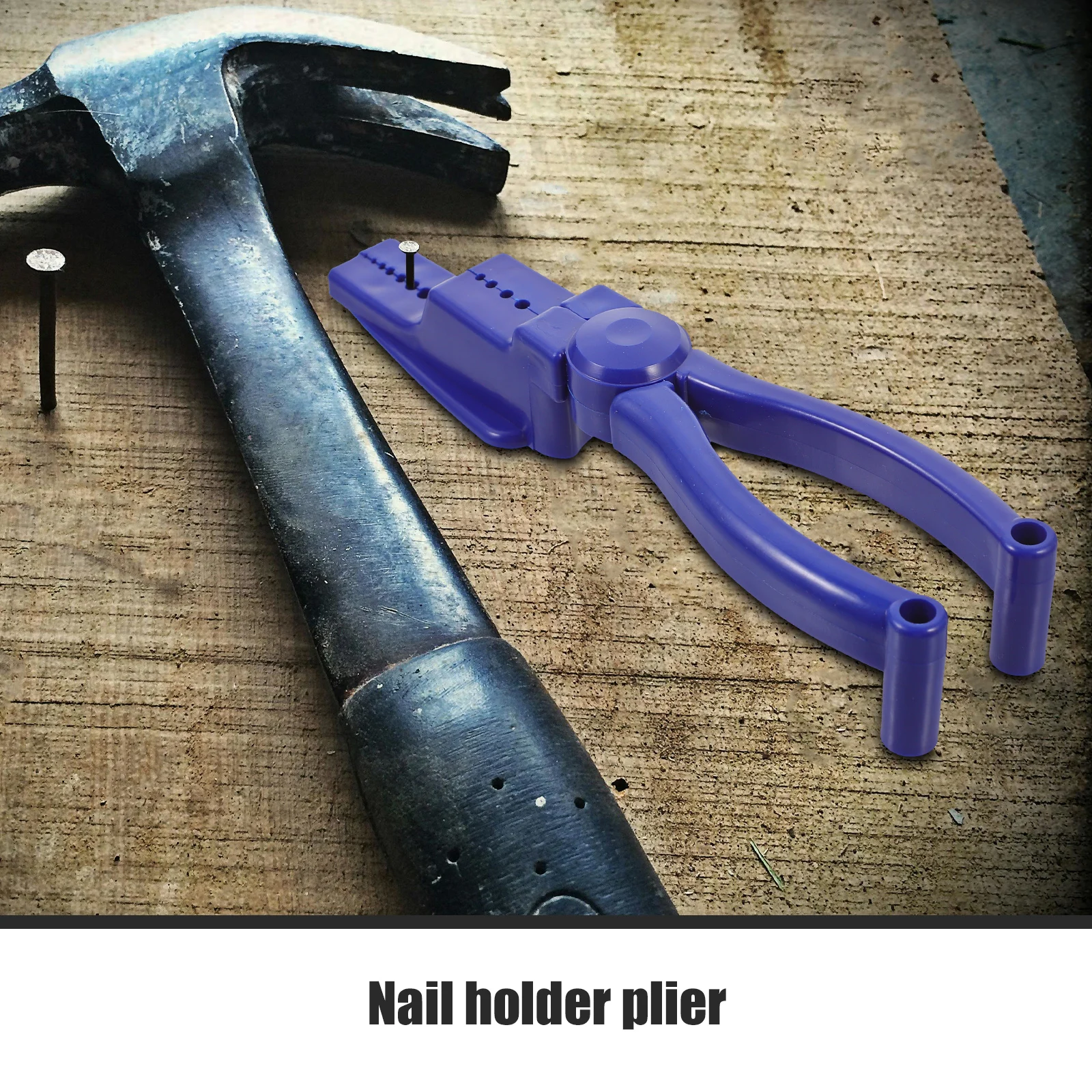 

Heavy Duty Ergonomic Design Diy Hand Tool Portable Nail Fixing Guide Hammering Nails Hold Nail Plier For Hammering Auxiliary