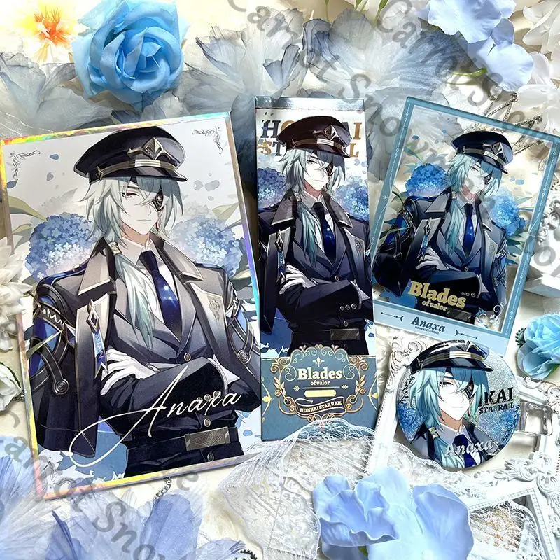 Honkai: Star Rail Phainon Mydei Anaxagoras زملاء لعبة ambitus شارة ورق ملون من خلال بطاقة تذكرة ليزر جمع هدية