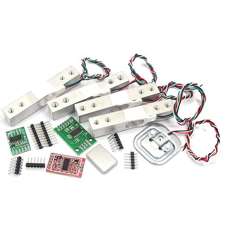 Load Cell 1KG 5KG 10KG 20KG HX711 AD Module Weight Sensor Electronic Scale Aluminum Alloy Weighing Pressure Sensor For Arduino