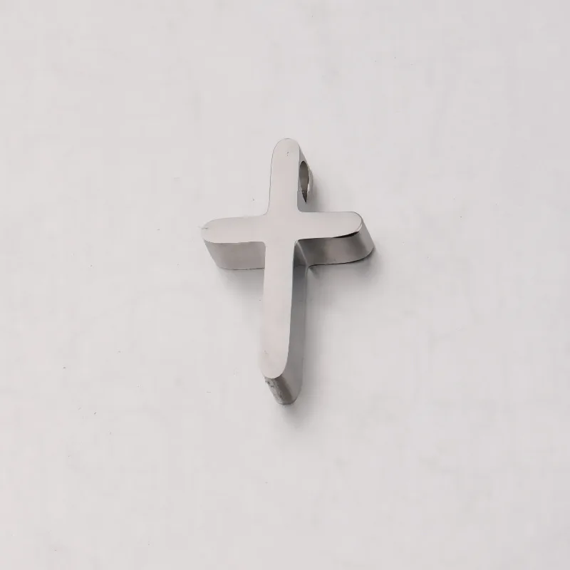 5Pcs 304 Stainless Steel 14x8.5mm Cross Beads Charms For DIY Bracelets Necklace