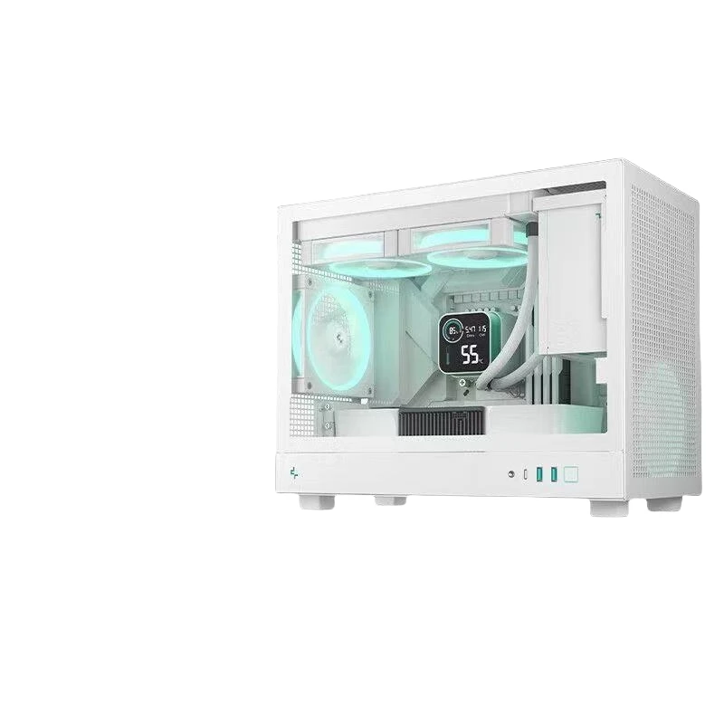 Deepcool CH160 PLUS M-ATX Motherboard MESH Heat Dissipation Panel Portable Handle Chassis TYPE-C 썸네일 6