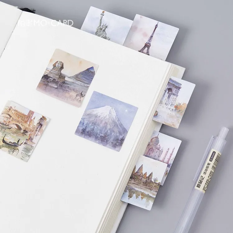 45 Pcs/Set Travel round the world Paper Sticker Decoration DIY Handmade Arts Craft Sticker