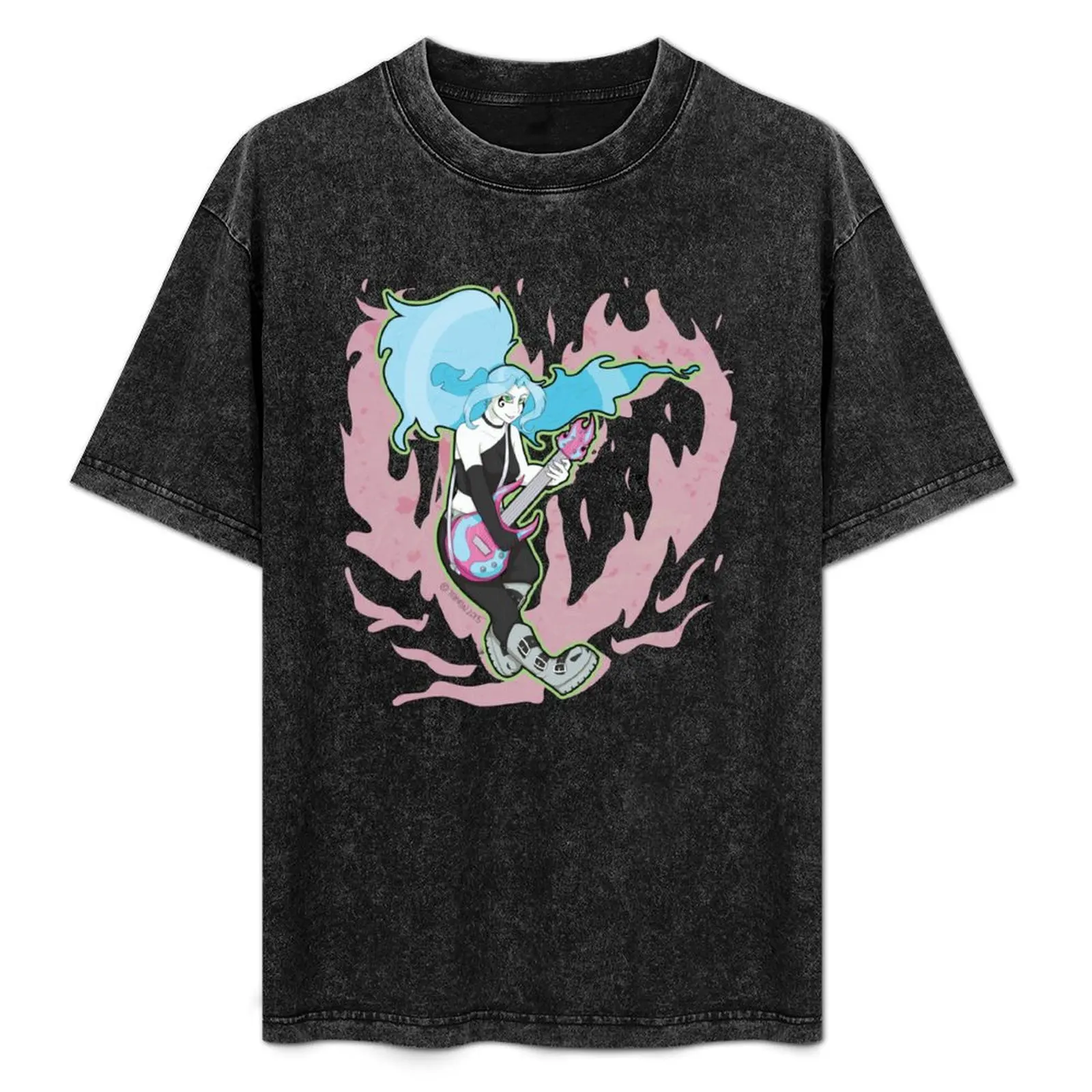 

[DannyPhantom] - Ember McLain (White BG) T-Shirt rapper graphic tees animal prinfor boys korean fashion outfits for men