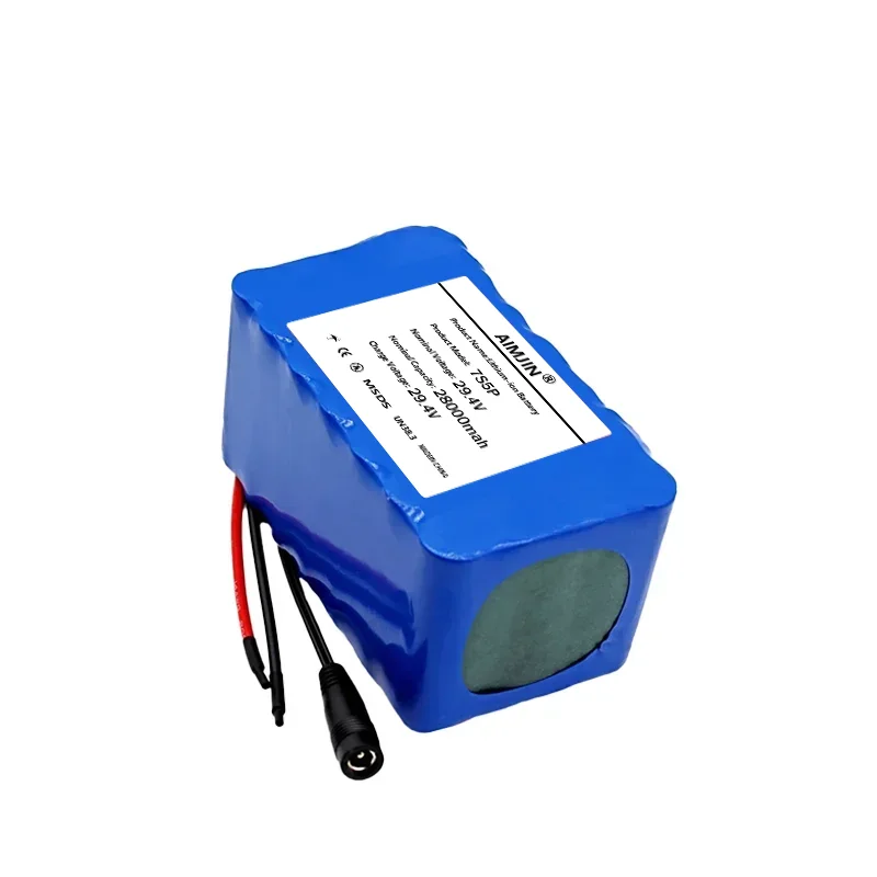 

lithium-ion 18650 7S5P battery is used for scooters and electric wheelchairs, 29.4V, 28ah, BMS, with 2A charger