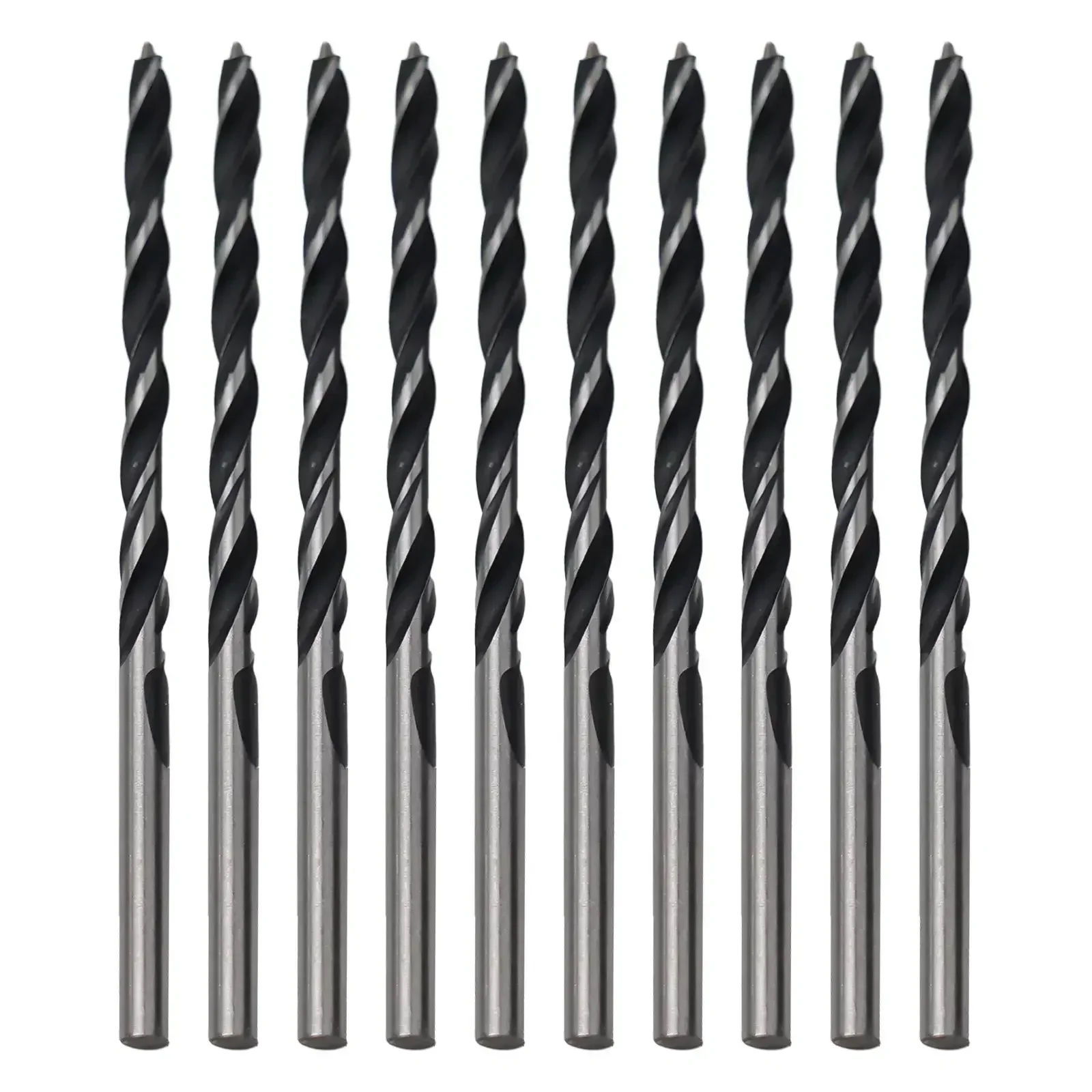 

10PCS 3*58mm Wood Drill Bits Center Point 2 Shoulder Rotary Head Drils For Woodworking DIY Cutting Perforating Drilling Holes
