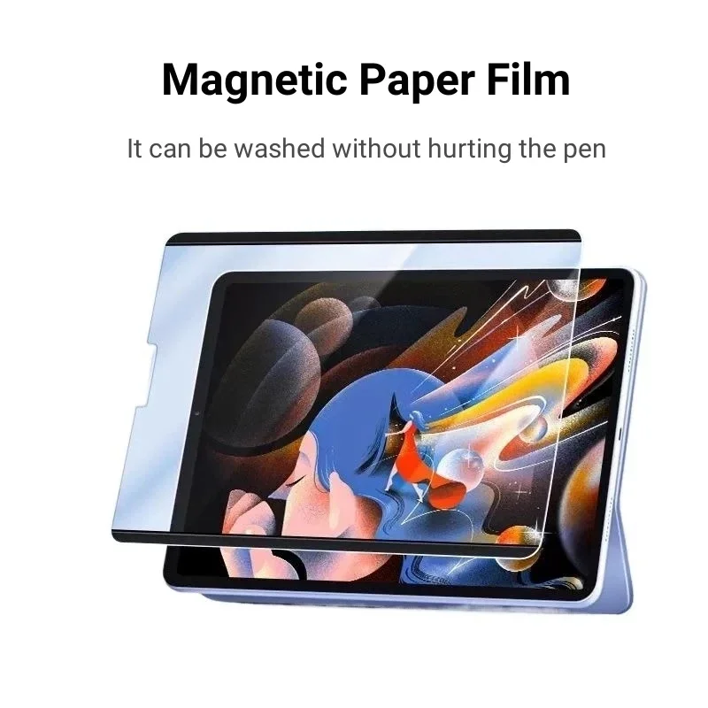 Magnetic Like Paper Film For Lenovo Xiaoxin Pad Pro 12.7 2025 2023 Tab M11 11 2024 TB330FU M10 Plus 3rd 10.6 P11 Pro11.2 Pro11.5