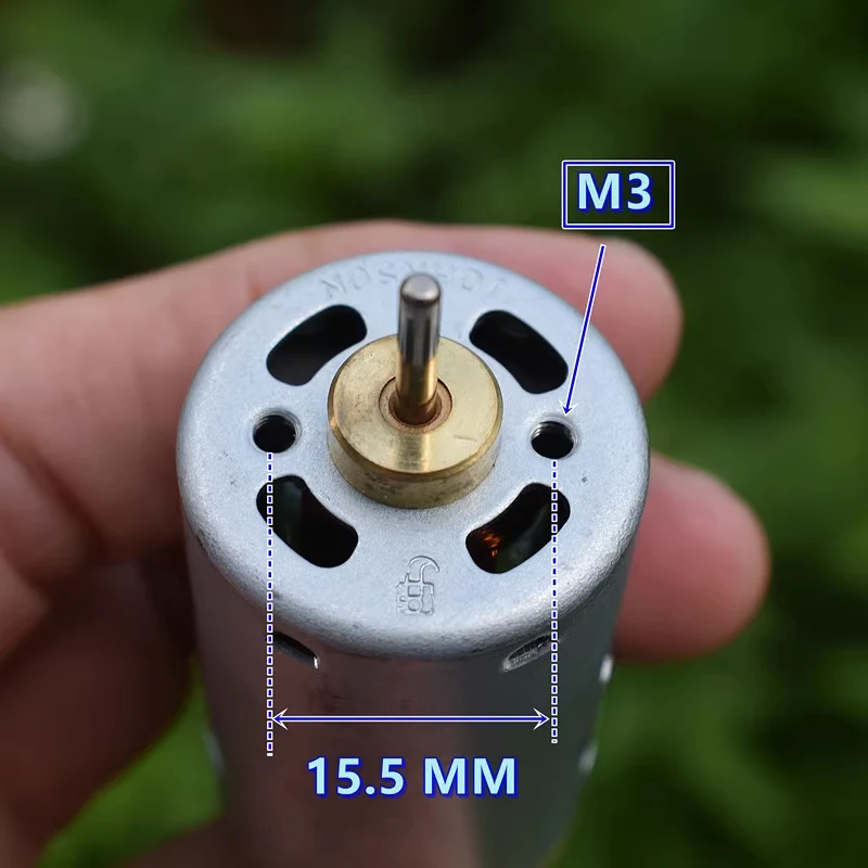 JOHNSON Mini RS-395 Motor DC 12V 18V 24V 11000RPM Micro 28mm Electric Motor 2.3mm Shaft High Quality Torque Engine Toy Model