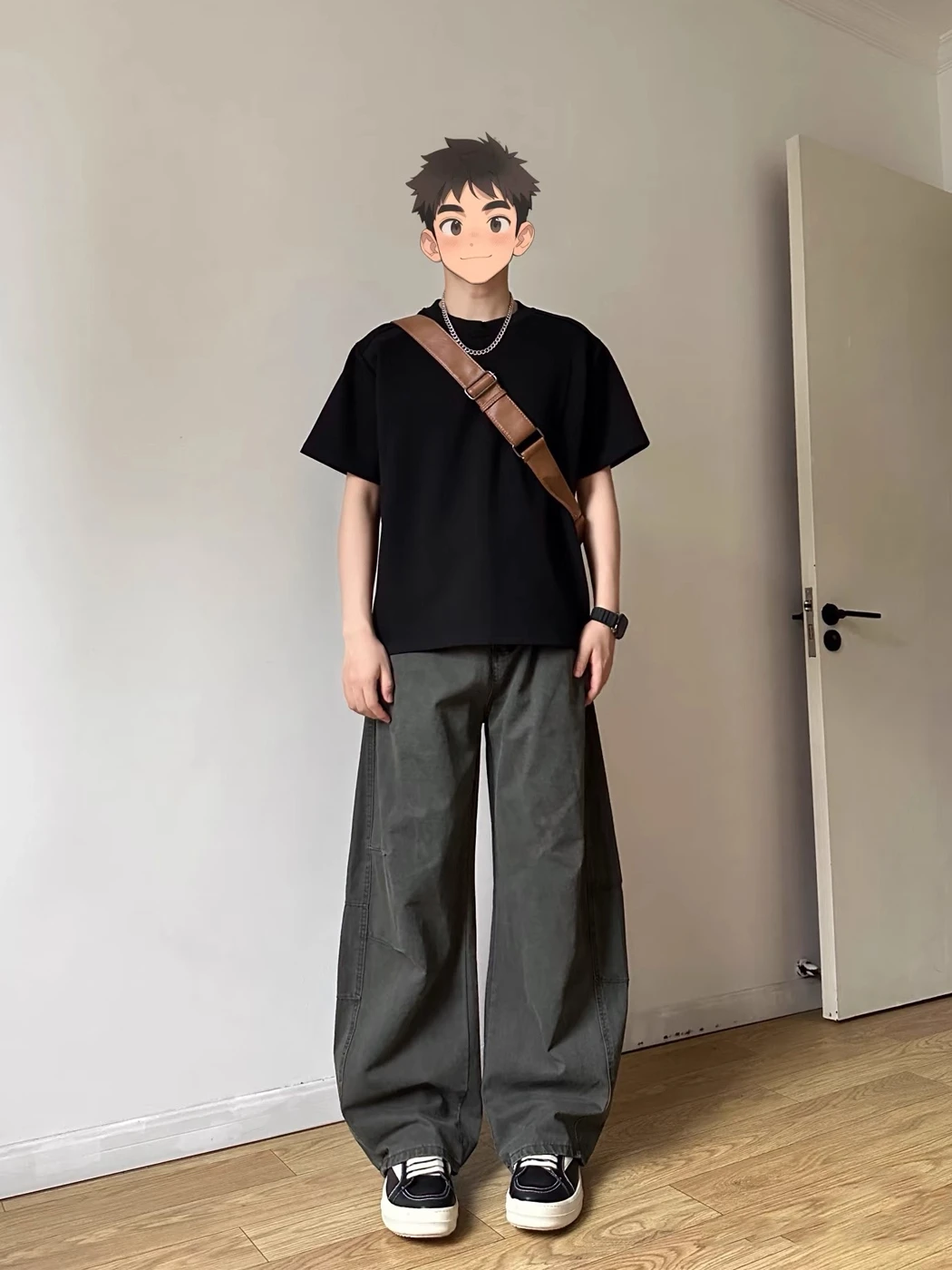 

Тактические брюки в стиле милитари, мужские повседневные свободные прямые брюки с косой, осенние американские ретро широкие длинные брюки