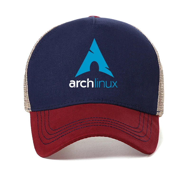 برنامج الكمبيوتر مهندس قوس لينكس شعار قبعة Harajuku المراهق أوم الصيف شبكة تنفس قبعة بيسبول gorra