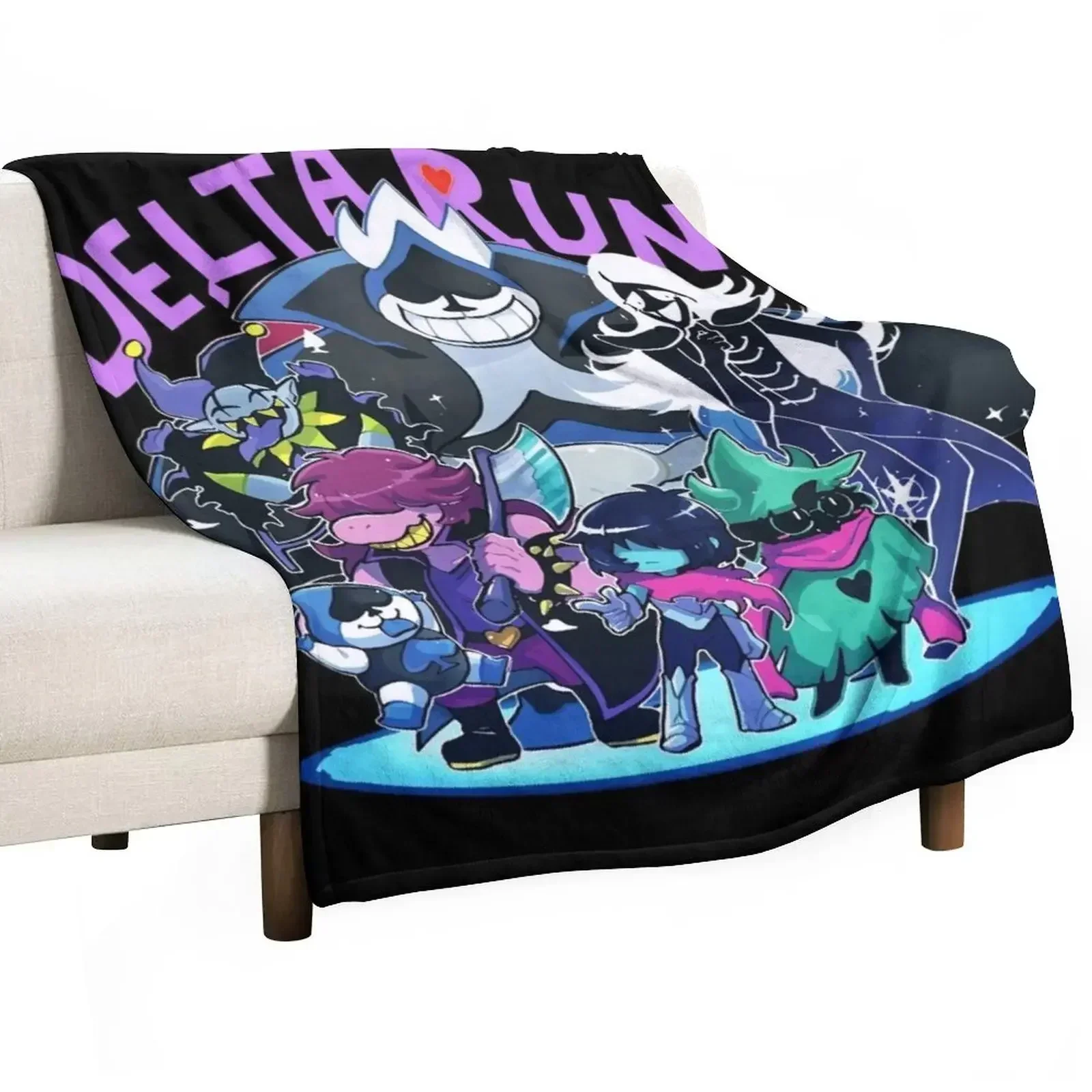 Love Delta Rune Crew Throw Blanket Softest Picnic Thins halloween Summer Cute Blankets