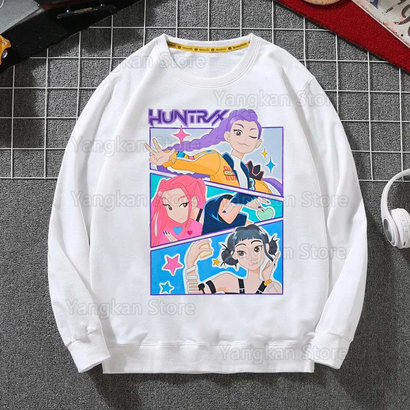 كنزات رجالية عصرية من KPop Demon Hunters مطبوعة محبًا بسعر خاص لربيع وشتاء مع قلنسوة هيب هوب ملابس رياضية مناسبة