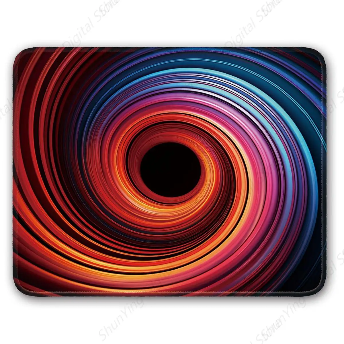 

Circular Concentric Ring Pattern Computer Mouse Pad Suitable For Rubber Home Office Desktop Laptop Anti Slip Mouse Pad 18*22cm