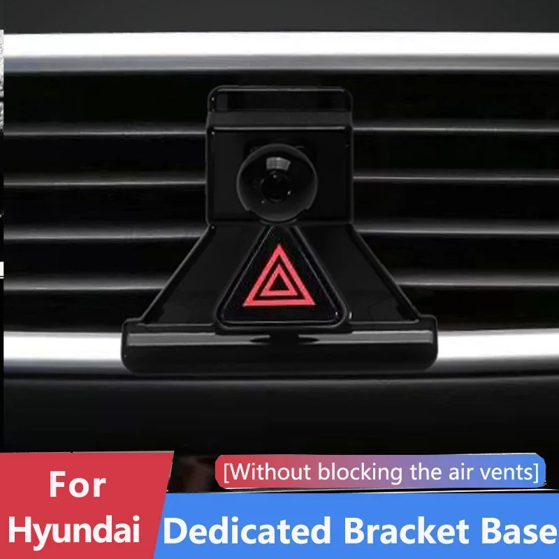 Suporte dedicado do telefone do carro auto ventilação de ar montagem clipe suporte base para hyundai elantra ix25 ix35 tucson palisade sonata