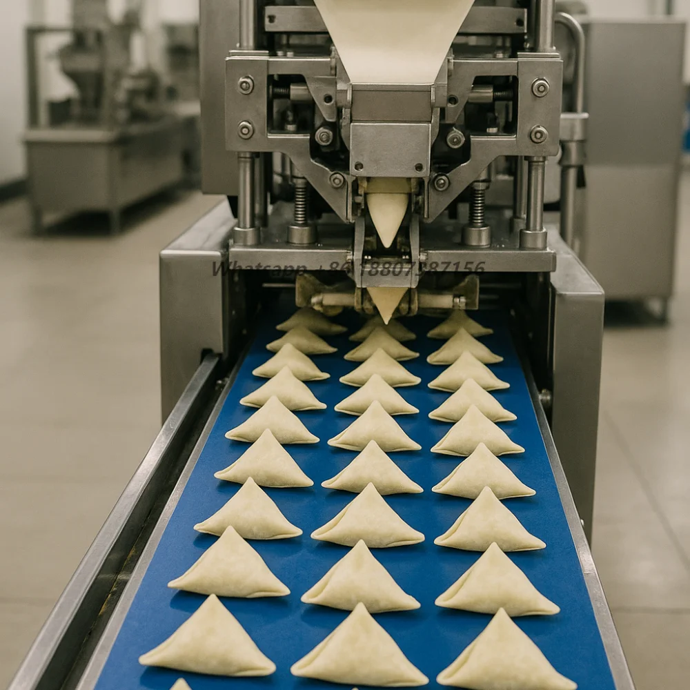 Frozen Samosa Production Machine | Automatic Pattis Briwat and Stuffed Dough Snacks Processing Equipment