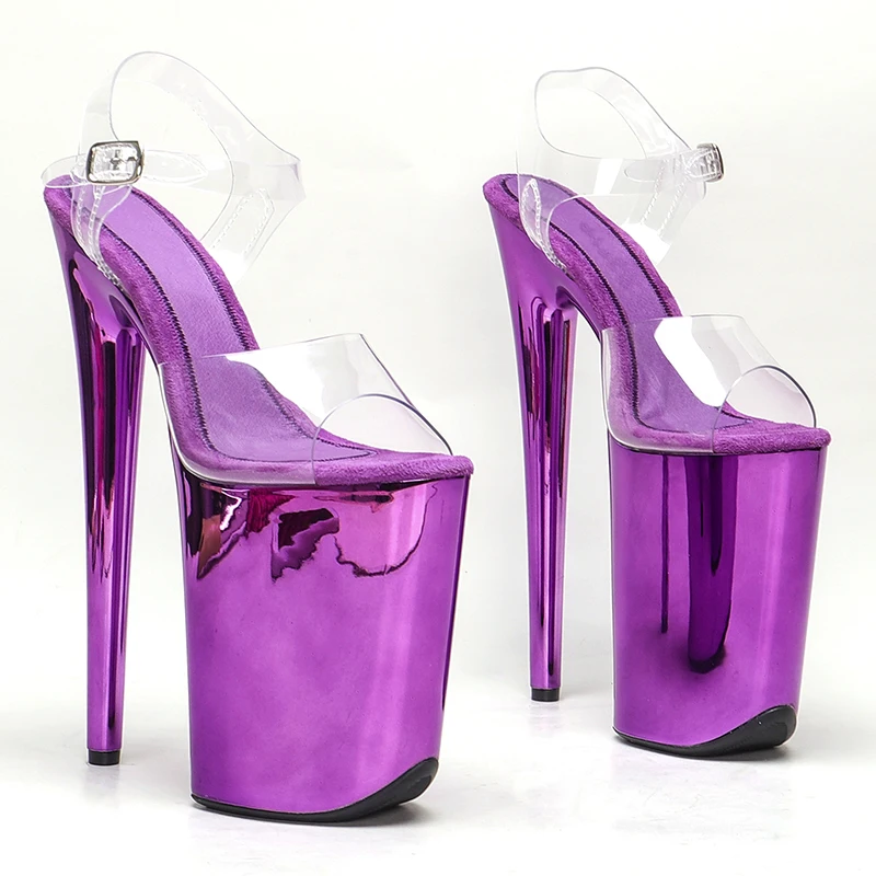 23CM/9inches PVC upper  plating Platform Sexy  High Heels Sandals Pole Dance shoes 1D