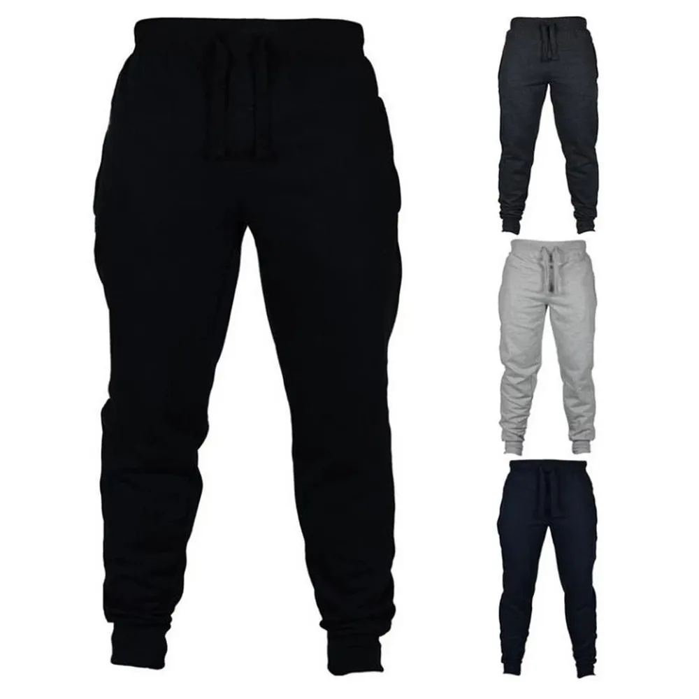 2023 Mens Joggers Casual Pants Fitness Men Sportswear Tracksuit Bottoms Skinny Sweatpants Trousers Black Gyms Jogger Track Pants view 4