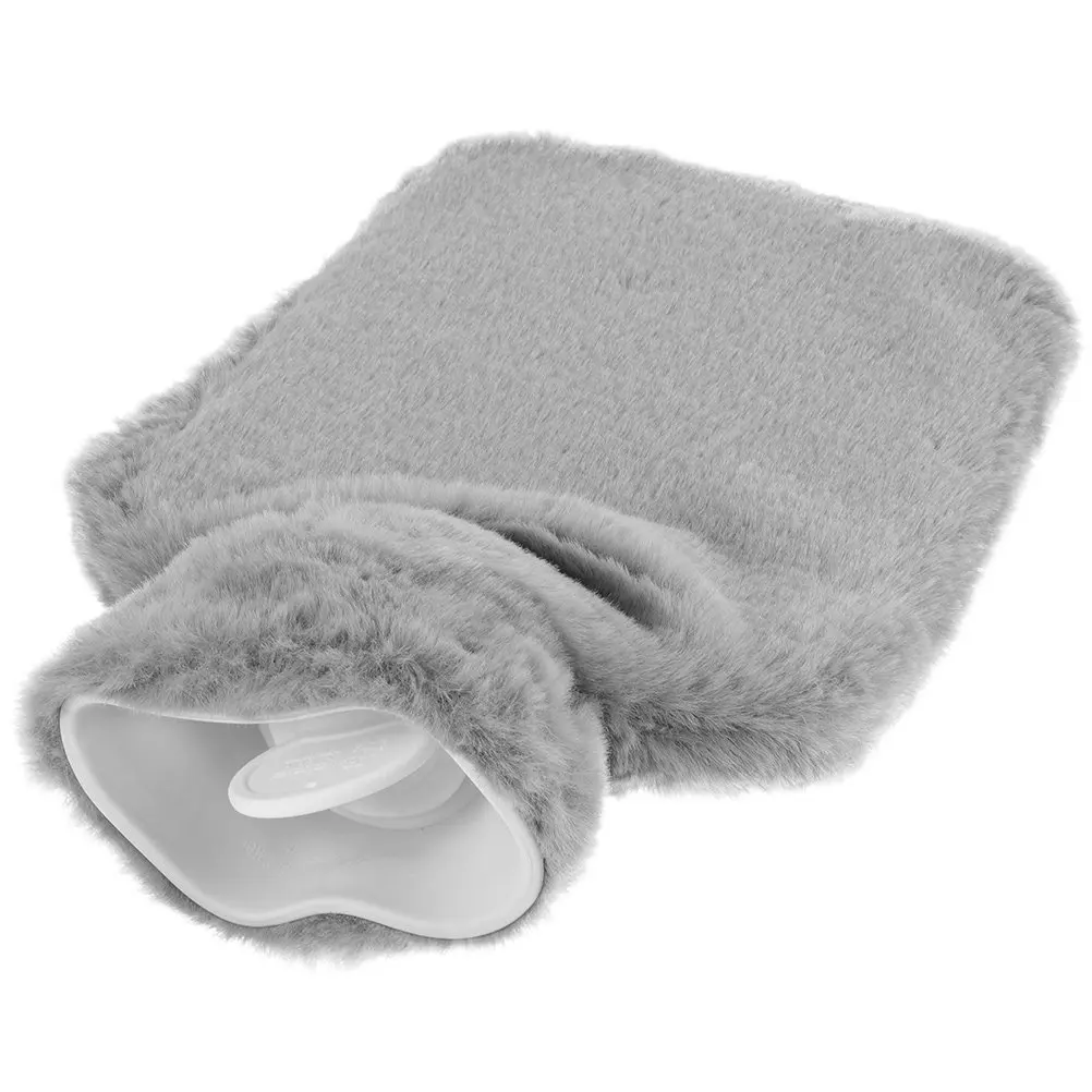 

Portable Hot Water Bottle with Soft Cover Comfortable Reusable Hand Warmer for Winter Pain Relief Home Office Travel Outdoor Use