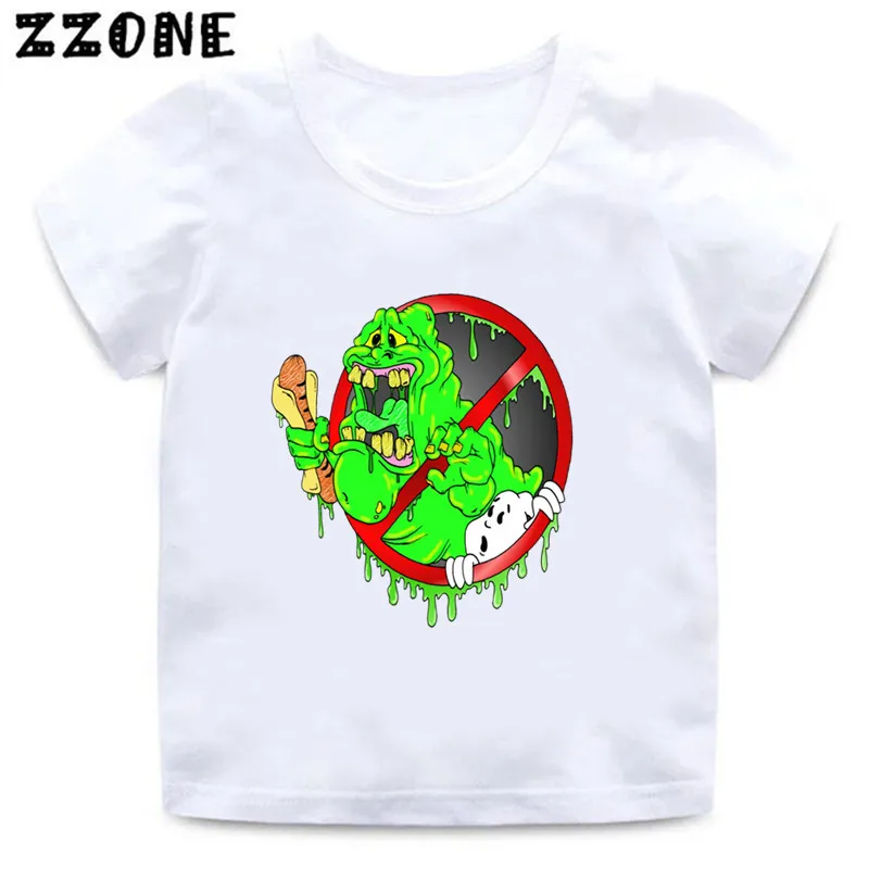 Hot Sale Summer Kids T-Shirts Old School Ghostbuster Stay Puft Cartoon Baby Girls Clothes Boys T shirt Children Tops,HKP5224